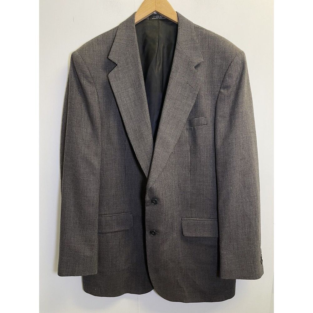 Stanley Blacker Men's 42L Blazer‎ Coat Suit Jacket Sport Coat Brown/Grey